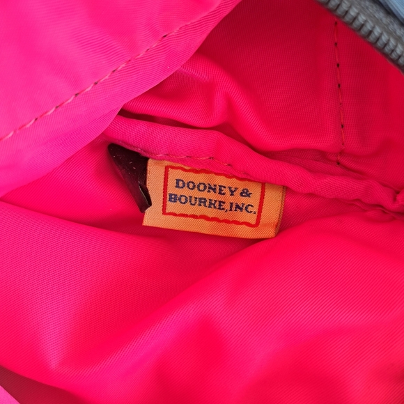 Dooney & Bourke Navy Blue And Pink Interior Crossbody Bag - Picture 7 of 9